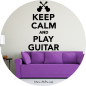 Preview: Wandtattoo 37015 Keep calm and play Guitar